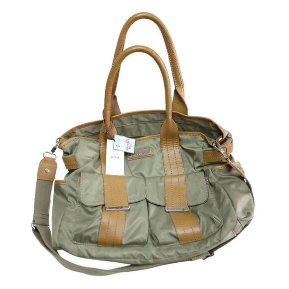 Perry Mackin Zoey Diaper Bag Olive New No Accessories Shoulder Strap Baby - Picture 2 of 13